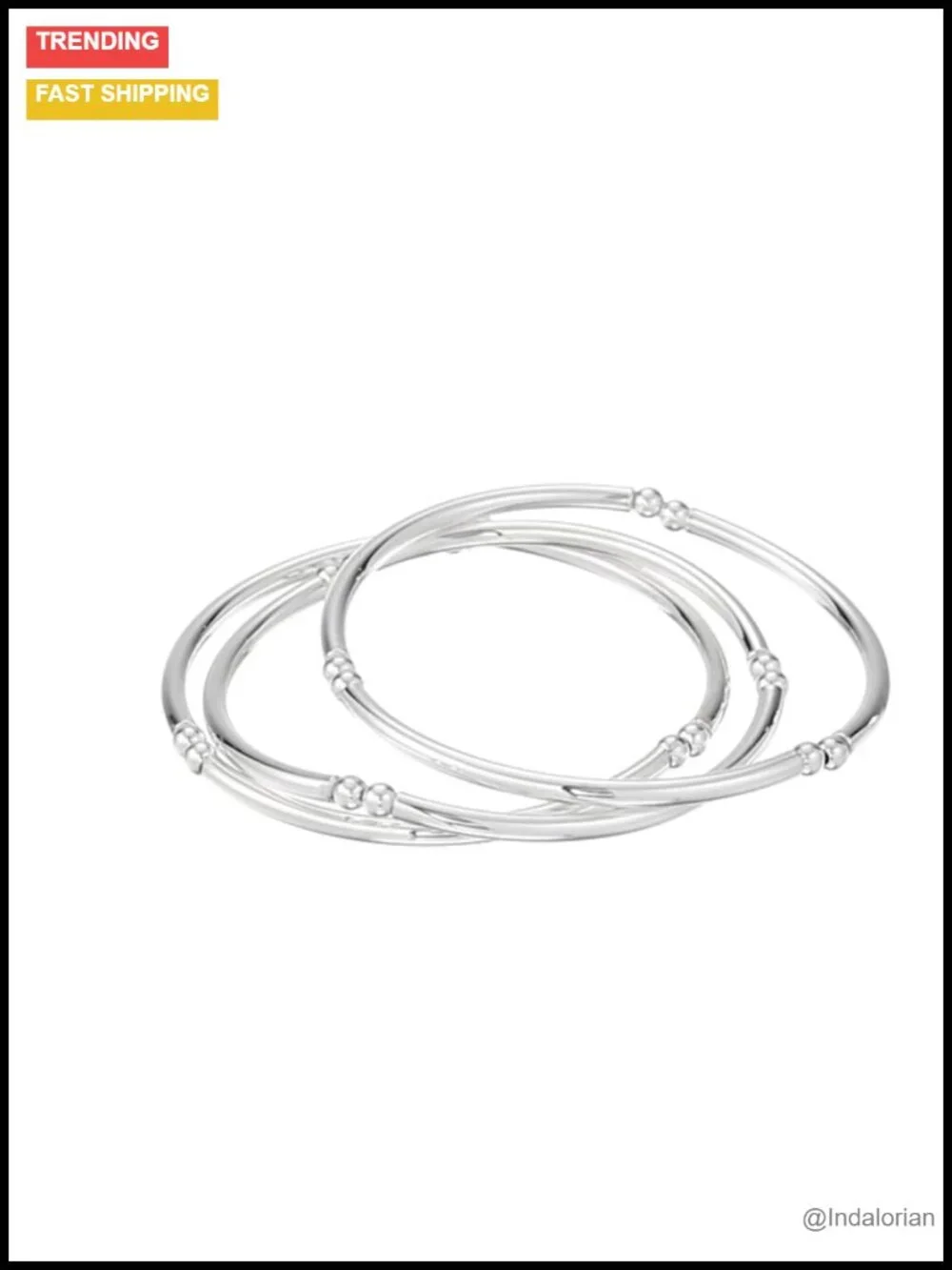 Nine West Multi Row Stretch Bangle Bracelets Layered Silver Tone Stackable